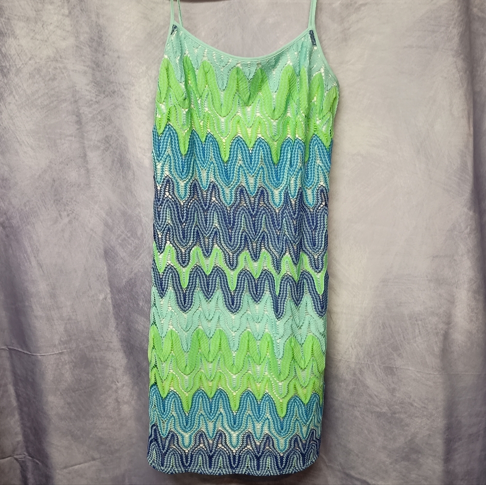 Lilly Pulitzer Lamora Green Crochet Dress‎